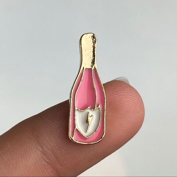 Mini Rose Champagne Pink Enamel Pin/ Brooch Lapel - Picture 1 of 5